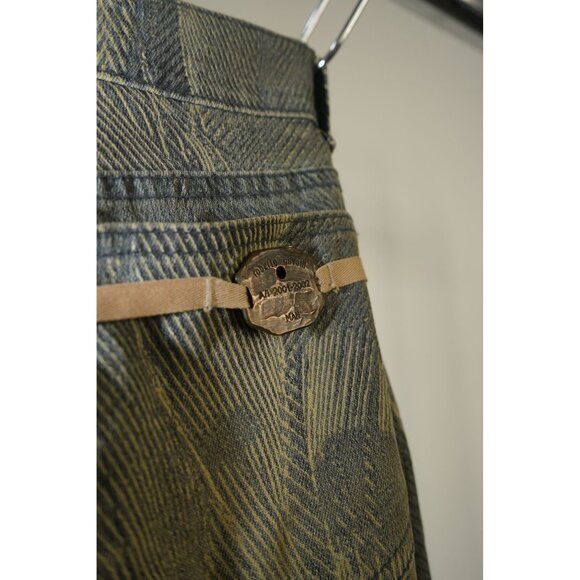 VTG Roberto Cavalli Textured Pattern Straight Leg Denim Jeans Gray W31 Men's - Picture 10 of 12